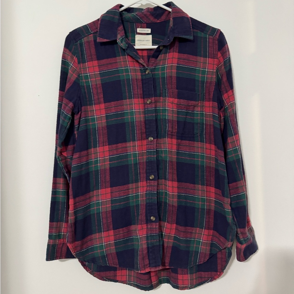 American Eagle Multicolor Plaid Shirt